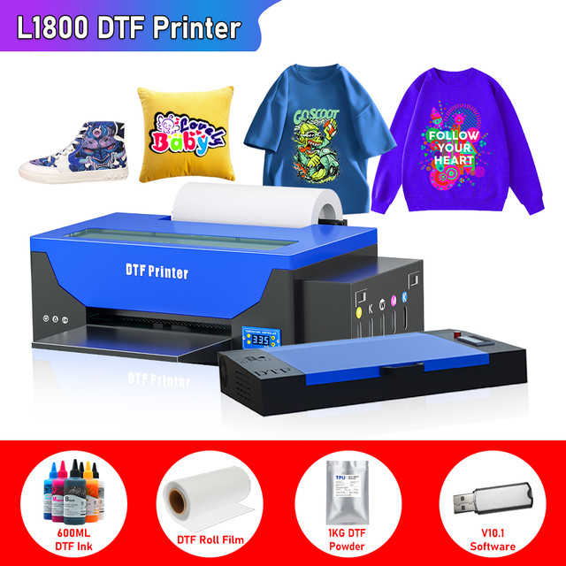 A3 DTF Transfer Printer For Epson L1800 Directly To Film t shirt printer  with dtf roll feeder for t shirt printing machine A3 - AliExpress